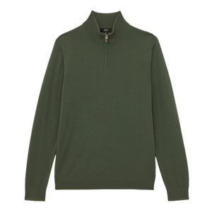 REISS Blackhall Merino Wool Half-Zip Jumper 